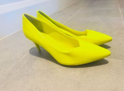 Metro Women's Lime Green Stiletto Pumps