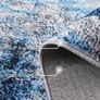 Ultra Soft, Short Pile Non-Slip Non-Shedding Abstract Carpet, Stain Resistant Faux Wool for Bedroom Dining Room (Blue 160x230CM Image 4