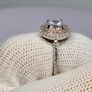 Sterling silver (Sz: L) White Cubic Zirconia, Pink Cubic Zirconia Ring in Rhodium & Rose Gold Overlay Sterling Silver 2.17 Ct Image 10