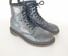 Dr Martens girls metallic boots size 1 EU 33 Delaney