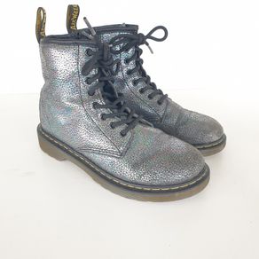 Dr Martens girls metallic boots size 1 EU 33 Delaney