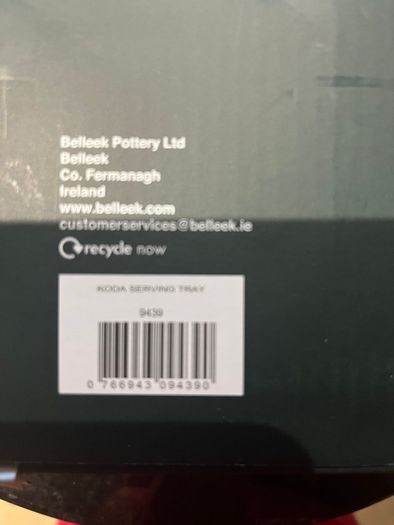 5  Piece Belleek Living Pottery Serving Set