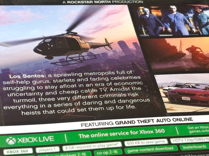 GTA 5 for XBOX 360 - Boxed with Map