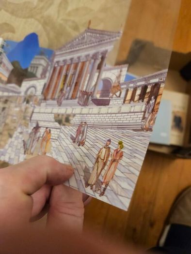 Archaeological Rome. Including 24 Transparent Overlays With Artist's Renditions Of Ancient Rome,ostia And Pompeii. Large Volume Paperback In Good Condition.  See Photos For Condition.