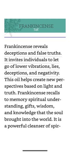 Essential Oil - DoTERRA Frankincense 2ml