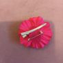 Small Rose pink brooch/ hair clip Image 2