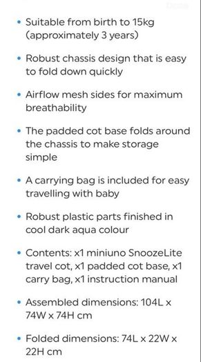 travel cot