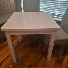 Ikea White Nordviken Drop-Leaf Table