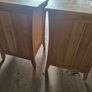 solid oak bedside lockers Image 3