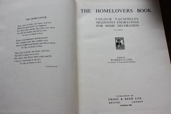The Home Lovers' Book of Fine Pictures.