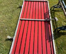 Garden Gate timber panels / galvanised steel frame