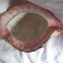 Staffordshire Gold Rimmed Shell Plant Pot Holder. Image 3