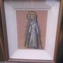 Framed painting of Our Lady. Lovely condition, D18 Image 2