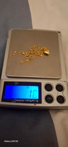 Teen / Children Necklace 18K (marked 750), Length 15inches, weight 1.8grams