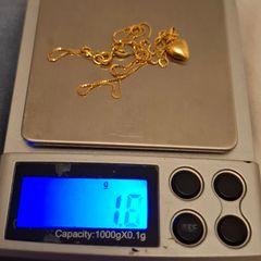 Teen / Children Necklace 18K (marked 750), Length 15inches, weight 1.8grams