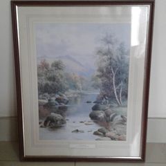 Vintage Glass-Fronted Frames Picture "On The River".