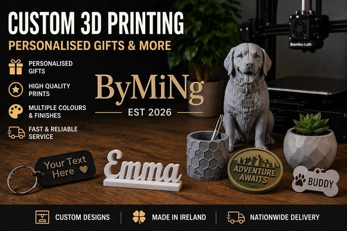 Custom 3D Printing & Personalised Gifts