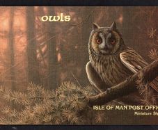 1997 Isle of Man Owls/ Hong Kong 97 Stamp Miniature Sheetlet Presentation Pack