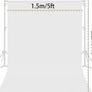 Backdrop white Background - 1.5x2.2m Collapsible Backdrops for Photography 100% Polyster Muslin Backdrop for Photo Studio White Screen Background for Vedio White Photoshoot Backdrop for Youtube (FREE POSTAGE) Image 5
