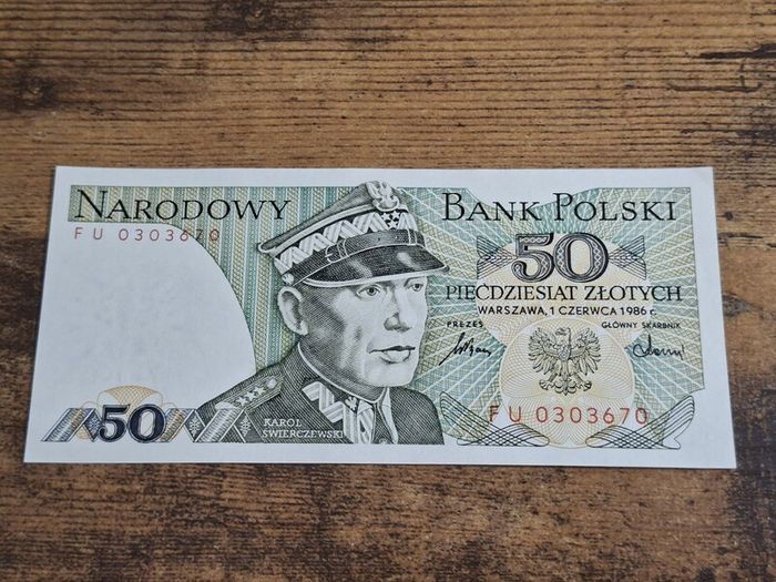Poland, 50 Zloty 1986 banknote, uncirculated UNC - free standard postage