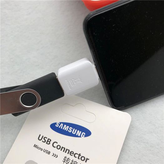 2 X Genuine Samsung OTG Micro USB (Male) to USB-A (Female) QC 3.0-2.0 Charger & Sync Convertor Adapter (Brand New/Warranty)