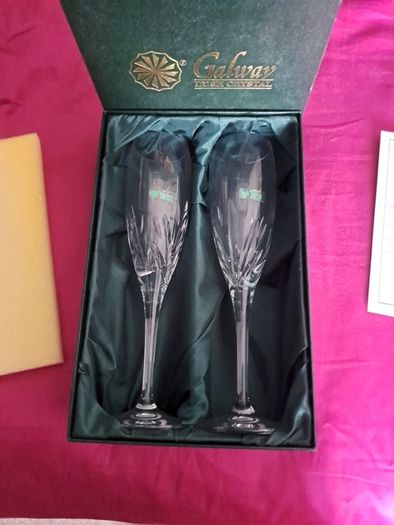 Galway Crystal Millennium Champagne Flutes