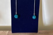 Handmade blue errings
