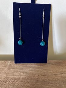 Handmade blue errings