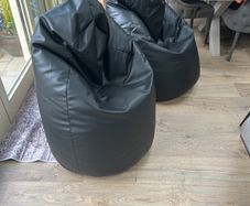 Extra large leather bean bags