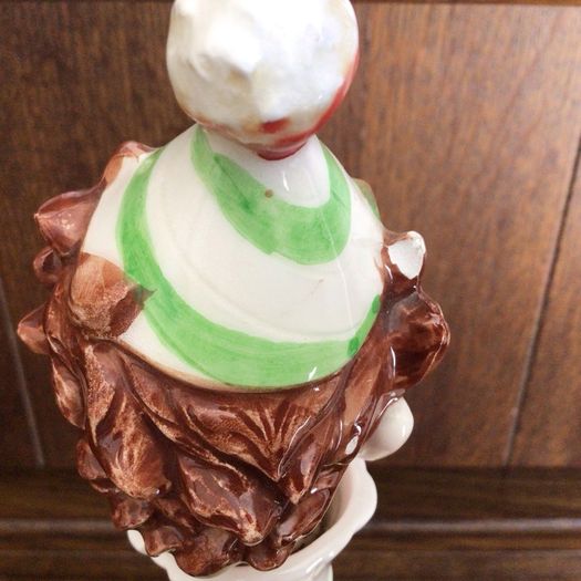 1950s/60s Vintage ceramic Clown musical Decanter "how dry am I "