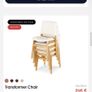 4 dining chairs - Transformer table company Image 6