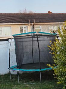 Trampoline with netting