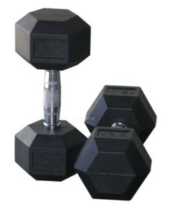 10 kg Hex Rubber Dumbells Pair