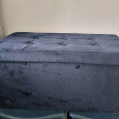 Navy Ottoman