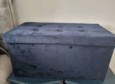 Navy Ottoman