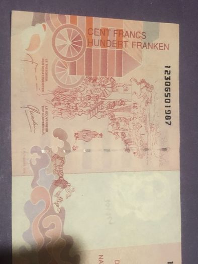 100 Francs 1999-2001 Belgium Uncirculated