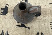 Vintage Conical Metal Oil Can with Handle