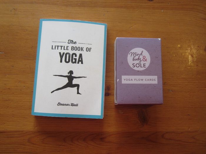 The little book of yoga  and yoga flow cards