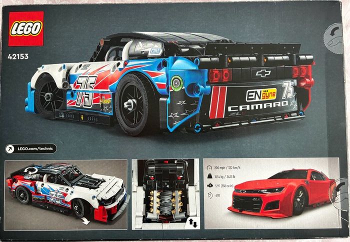 Lego TECHNIC 42153 NASCAR Next Gen Chevrolet Camaro