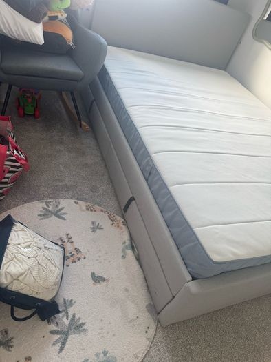 double storage bed and mattress