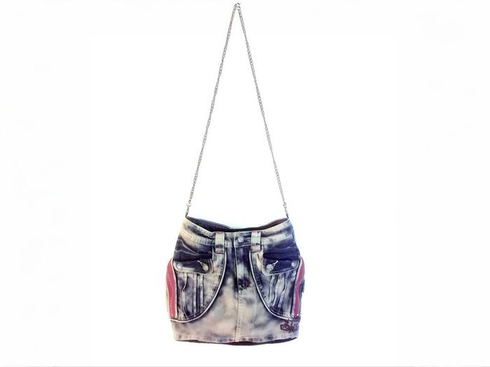 Brand New Designer Denim Crossbody Bag