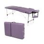 Portable Massage Table Folding Spa Beauty Therapy Bed Purple Image 2