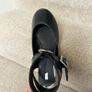 New Zara Black Buckle Shoes UK6 Image 9