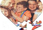 Personalised wooden jigsaws heart shape