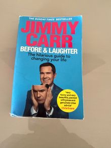 Jimmy Carr Before & Laughter paperback book