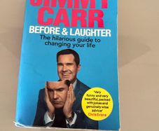 Jimmy Carr Before & Laughter paperback book