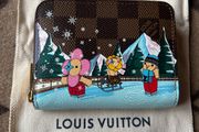 Louis Vuitton Christmas animation zippy coin purse