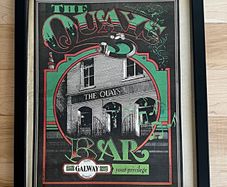 The Quays Galway Poster / late 1980s