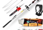 BU-KO 52cc Long Reach Petrol Hedge Trimmer and Pruner Saw with 3x 75cm Extension Pole and Toolbag for Convenient Storage, Ultimate Garden Tool for Precision Cutting, Trim Hedges and Prune with Ease