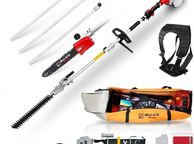 main image for ad BU-KO 52cc Long Reach Petrol Hedge Trimmer and Pruner Saw with 3x 75cm Extension Pole and Toolbag for Convenient Storage, Ultimate Garden Tool for Precision Cutting, Trim Hedges and Prune with Ease